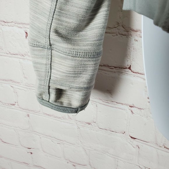 Koppen Womens XS Gray Spacedye Athletic Full Zip Running Jacket  Hand Holes - Picture 6 of 12